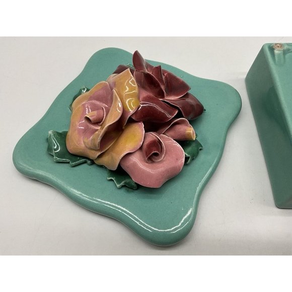 Johann Brahm California Vintage 1960s Floral Trinket Box MCM Collectible #275 - Picture 13 of 13